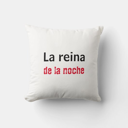 Coussin Almohada la reina de la noche (Recto)