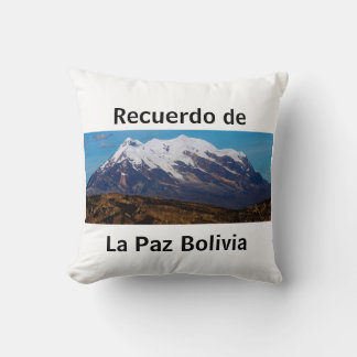 Coussin Almohada recuerdo de La Paz