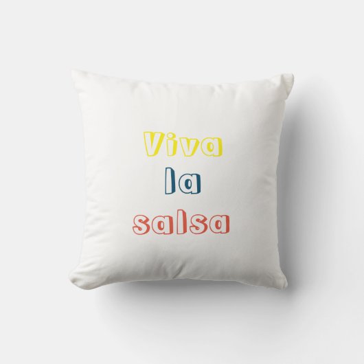 Coussin Almohada Viva la salsa (Recto)