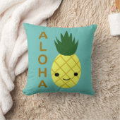Coussin Aloha Cute Kawaii Ananas (Couverture)