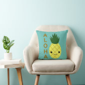 Coussin Aloha Cute Kawaii Ananas (Chaise)