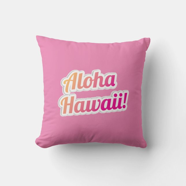 Coussin Aloha Hawaii (Recto)