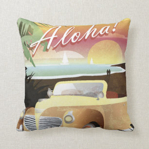 Coussin Aloha ! Paradis tropical d'été