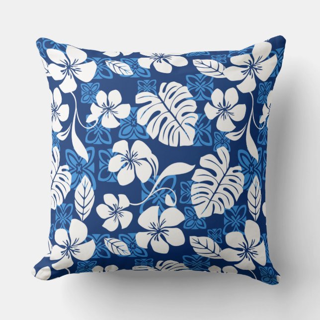 COUSSIN ALOHA VENDREDI (BLEU) (Recto)