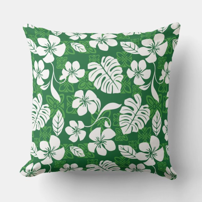 COUSSIN ALOHA VENDREDI (VERT) (Recto)