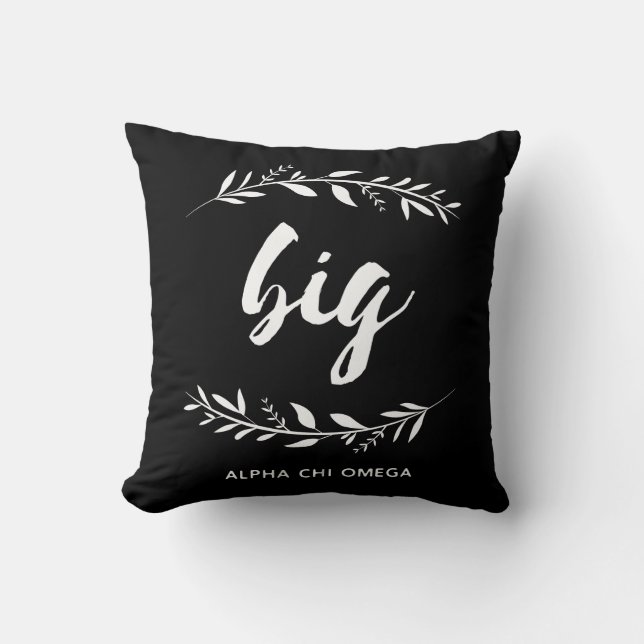 Coussin Alpha Chi Omega | Grande Couronne (Recto)