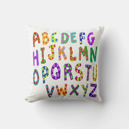 Coussin Alphabet (Recto)