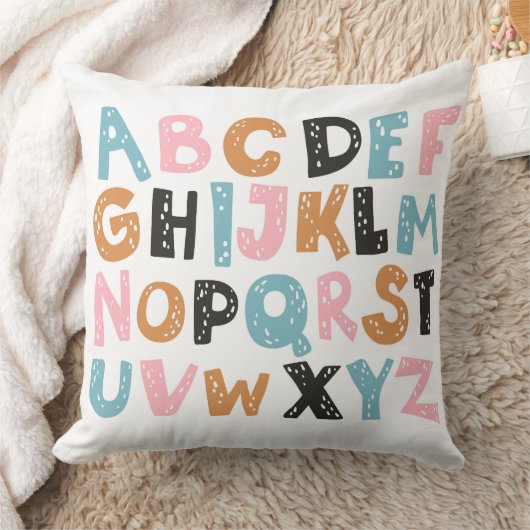 Coussin Alphabet coloré, Coussin ABC (Couverture)