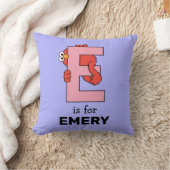 Coussin Alphabet d'Elmo | E Rose (Couverture)
