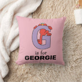 Coussin Alphabet d'Elmo | G Violet (Couverture)