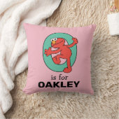 Coussin Alphabet d'Elmo | O Bleu sarcelle (Couverture)