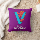 Coussin Alphabet d'Elmo | V Bleu (Couverture)