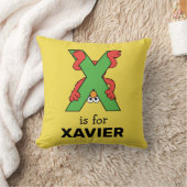 Coussin Alphabet d'Elmo | X Vert (Couverture)