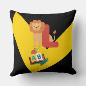 Coussin Alphabet, enfants (Verso)