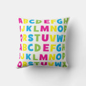 Coussin Alphabet Enfants Coloré (Verso)