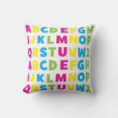 Coussin Alphabet Enfants Coloré (Recto)