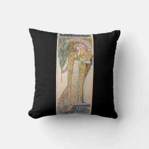 Coussin Alphonse Mucha - Sarah Bernhard Peinture
