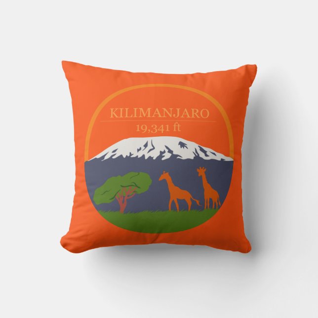 Coussin Altitude du Kilimandjaro (Recto)