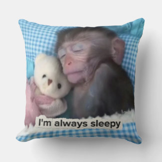 Coussin Always sleepy mood pillow