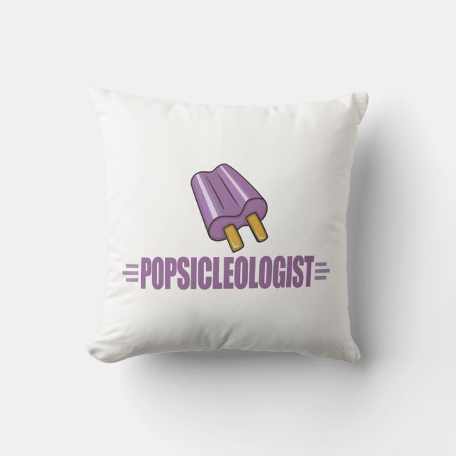 Coussin Amant drôle de Popsicle de raisin (Recto)