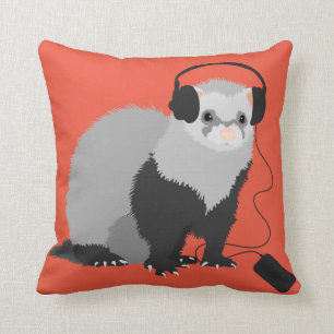 Coussin Amant Musique Drôle Ferret