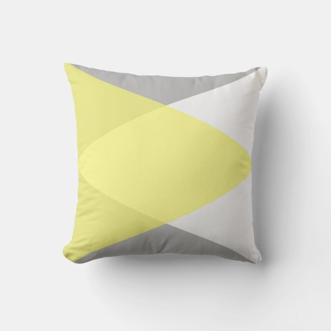 Coussin Amants jaunes et gris (Recto)