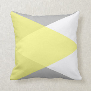 Coussin Amants jaunes et gris