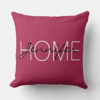 Amaranth couleur rose profonde maison monogramme