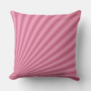 Coussin Amaranth rose couleur rayure Motif funky