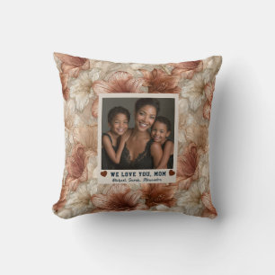 Coussin Amaryllis Belle-Mère Maman Décoration d'intérieur 