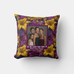 Coussin Amaryllis Maman fière Maman Décoration intérieure