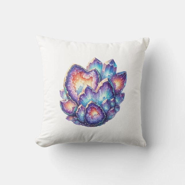 Coussin amas de cristaux de géode (Recto)