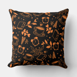 Coussin amateur de café moderne vintage rustique motif ora