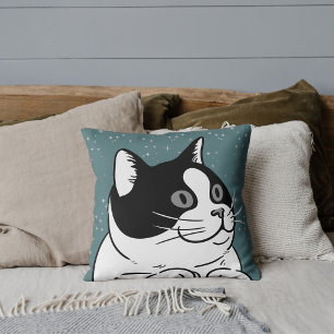 Coussin Amateur de chat mignon moderne ami d'animal famili