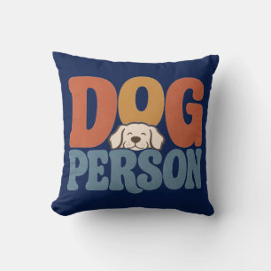 Coussin Amateur de Chien Rétro Amateur de Chien