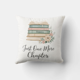 Coussin Amateur de livres personnalisé “Juste un chapitre 