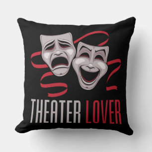 Coussin Amateur de Théâtre de Comédie et de Tragédie