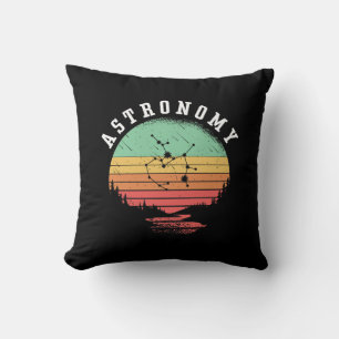 Coussin Amateurs d'astronomie Stars de l'Espace Rétro Plan