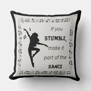 Coussin Amateurs de danse Amateurs de musique Citation Ins
