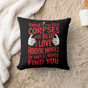 Coussin Amateurs de films d'horreur Halloween Film effraya