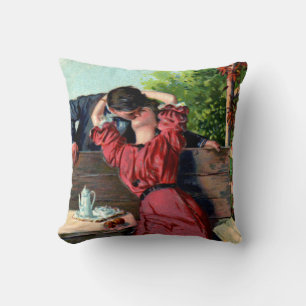 Coussin Amateurs vintages Passionate Kiss Valentine Coussi
