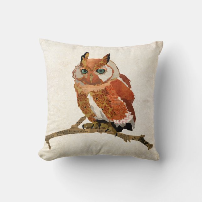 Coussin ambre de Mojo de hibou (Recto)