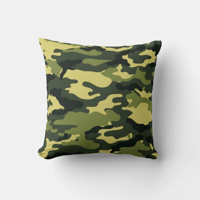 Coussin américain du camouflage vert MoJo (Recto)