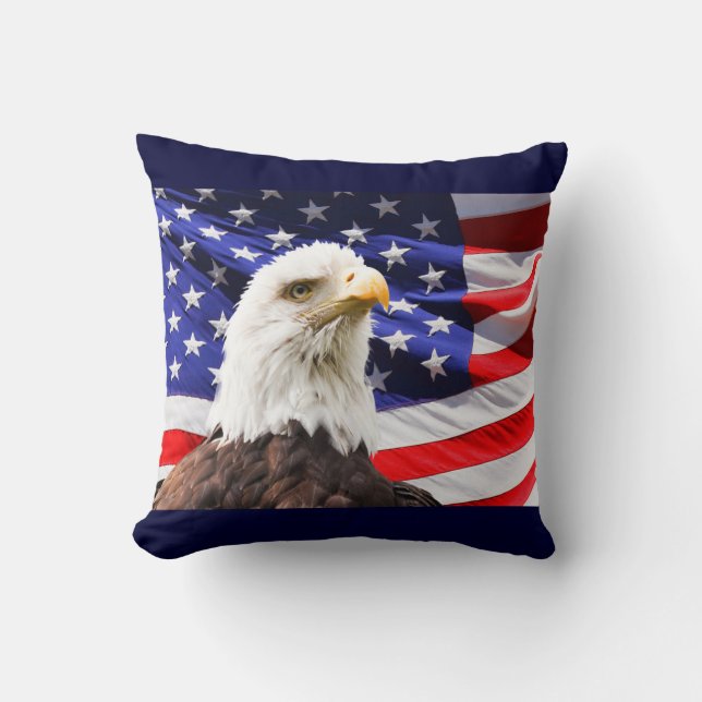Coussin Américain Eagle (Recto)