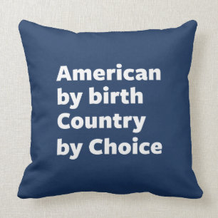 Coussin Américain par naissance, pays par choix
