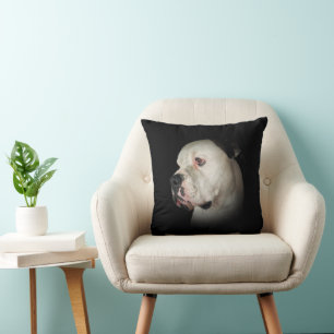 Coussin American Bull Dog Portrait