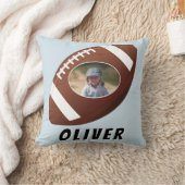 Coussin American Football Ball Boy Photo (Couverture)