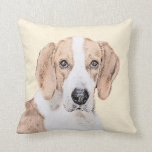 Coussin American Foxhound Paining - Cute Original Dog Art
