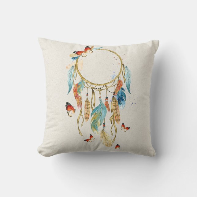 Coussin Amérindien Dreamcatcher (Recto)