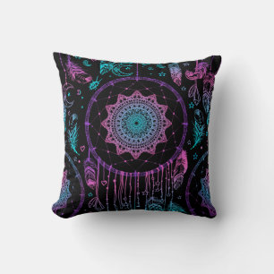 Coussin Amérindien Dreamcatcher Moon Motif